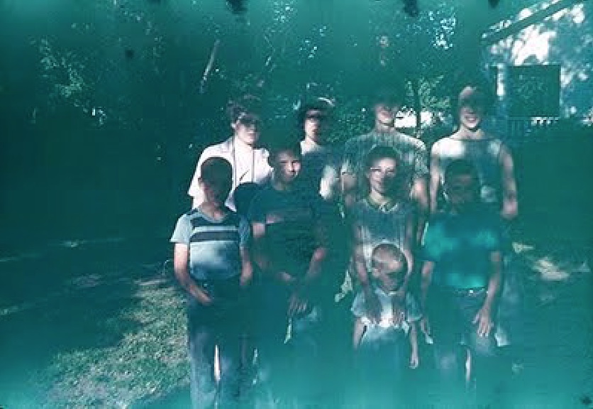Anonymous figures from recycled home movies in Immanence Deconstruction of Us