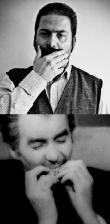 Photograph of Rouzbeh Rashidi in 2011 and a still from Pere Portabella&rsquo;s Cuadecuc (1971)